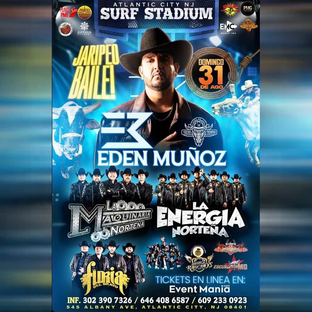 Event La Maquinaria, La Energia , Eden Munoz - Atlantic City, NJ Poster