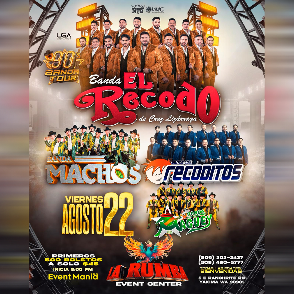 Event Banda El Recodo y mas - Yakima, WA Poster