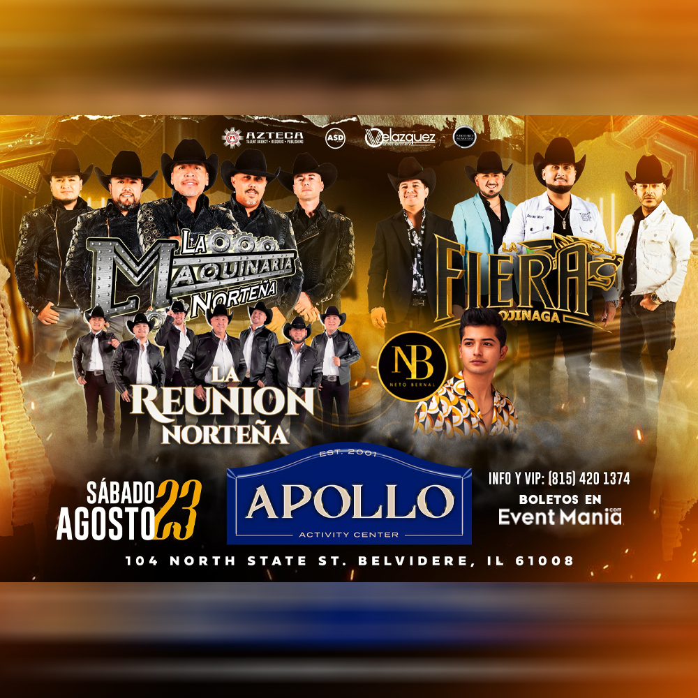 Event La Maquinaria Norteña Y MAS - Belvidere, IL Poster