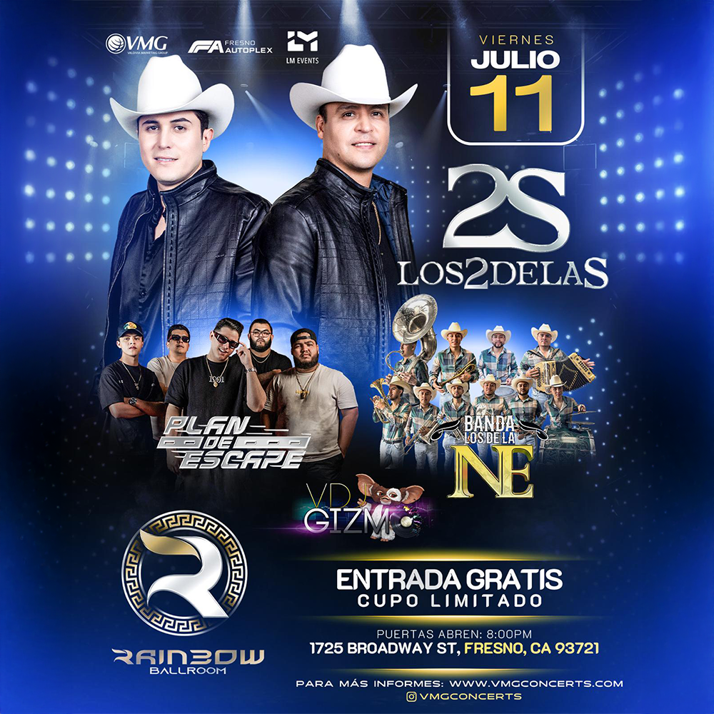Event Los 2 de La S y Plan de Escape - Fresno, CA *ENTRADA GRATIS* Poster