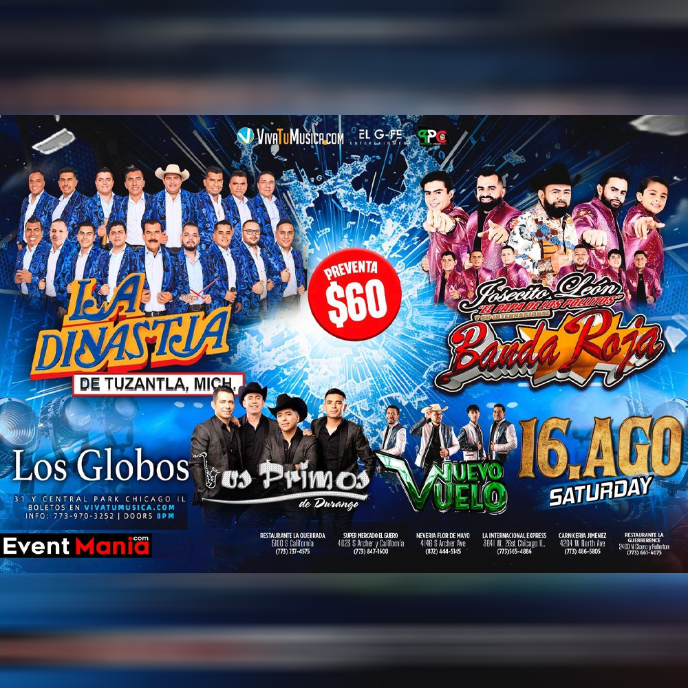 Event La Dinastia de Tuzantla y mas - Chicago, IL Poster