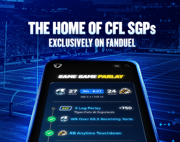 The home of CFL SGP's exclusively on FanDuel