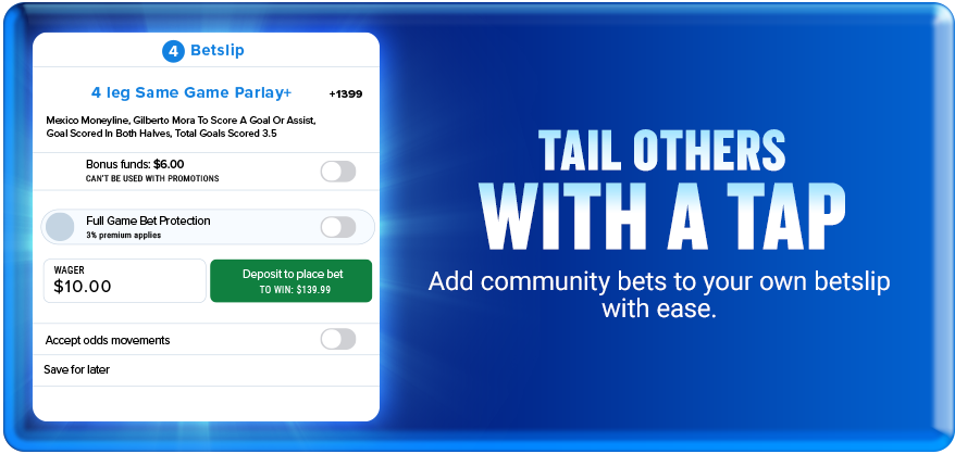 Introducing super sub! Player subbed out? your bet stays in with the substitute!
