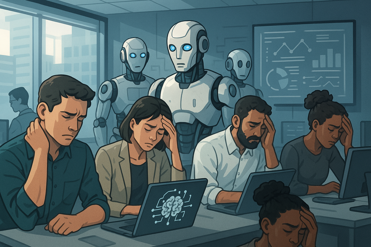 Burnout na Era da Automação: Como Equilibrar IA e Bem-Estar para Maximizar Resultados