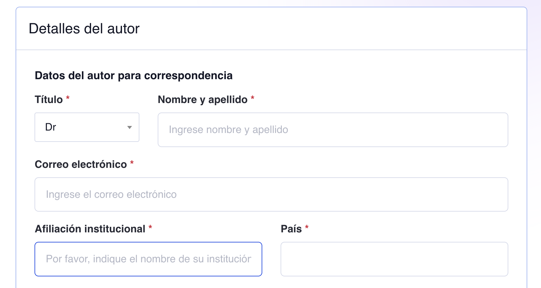 PeerSubmit - Multi Language Support