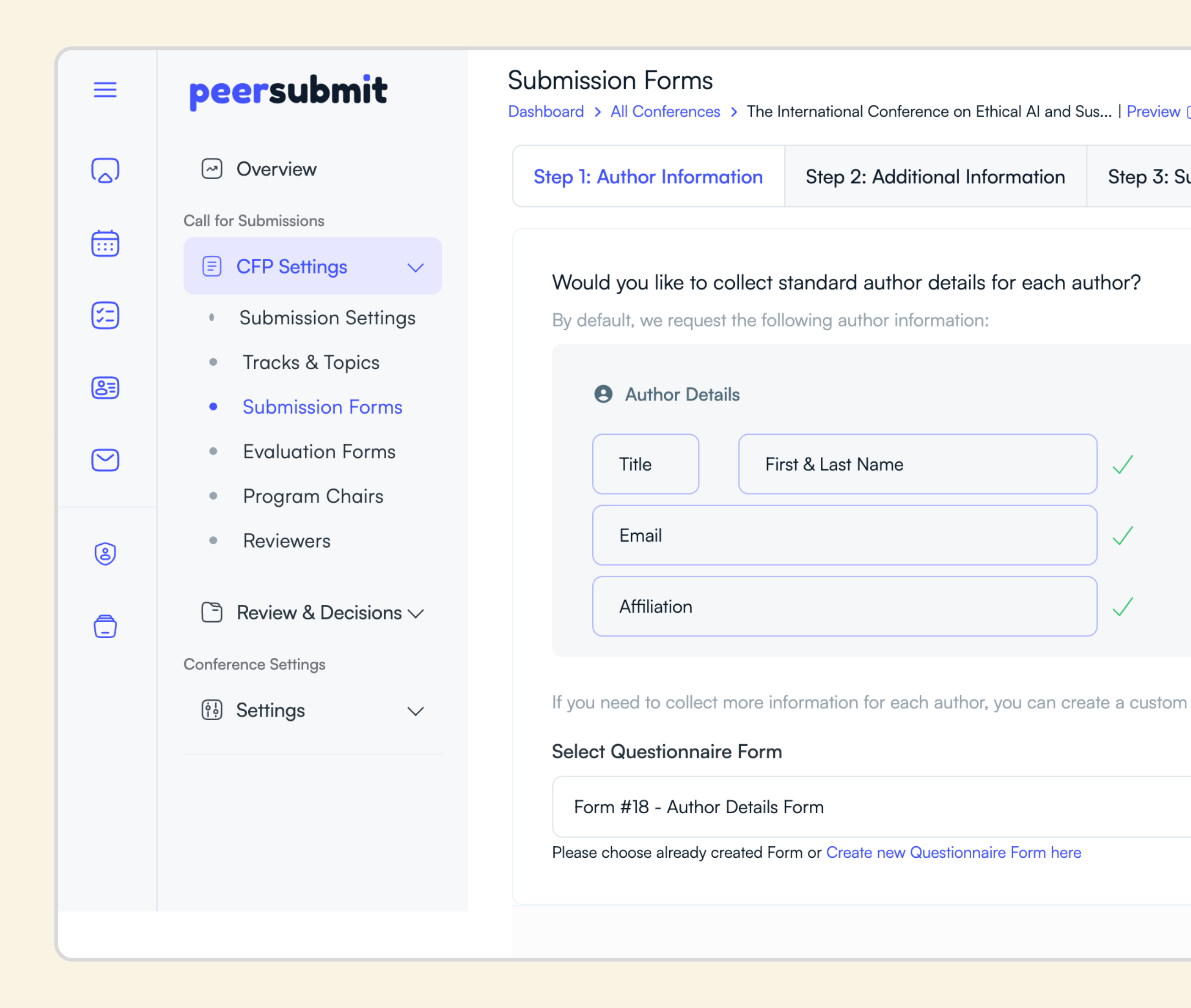 PeerSubmit - Academic Abstract Management Software