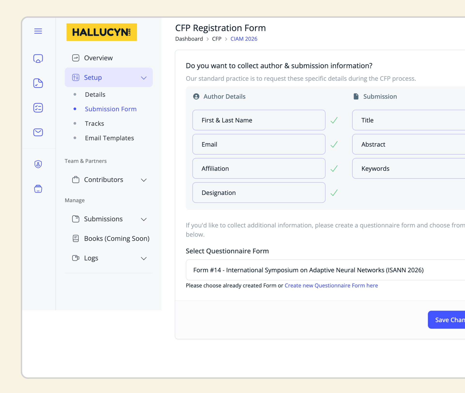 PeerSubmit - Effortless Conference Setup