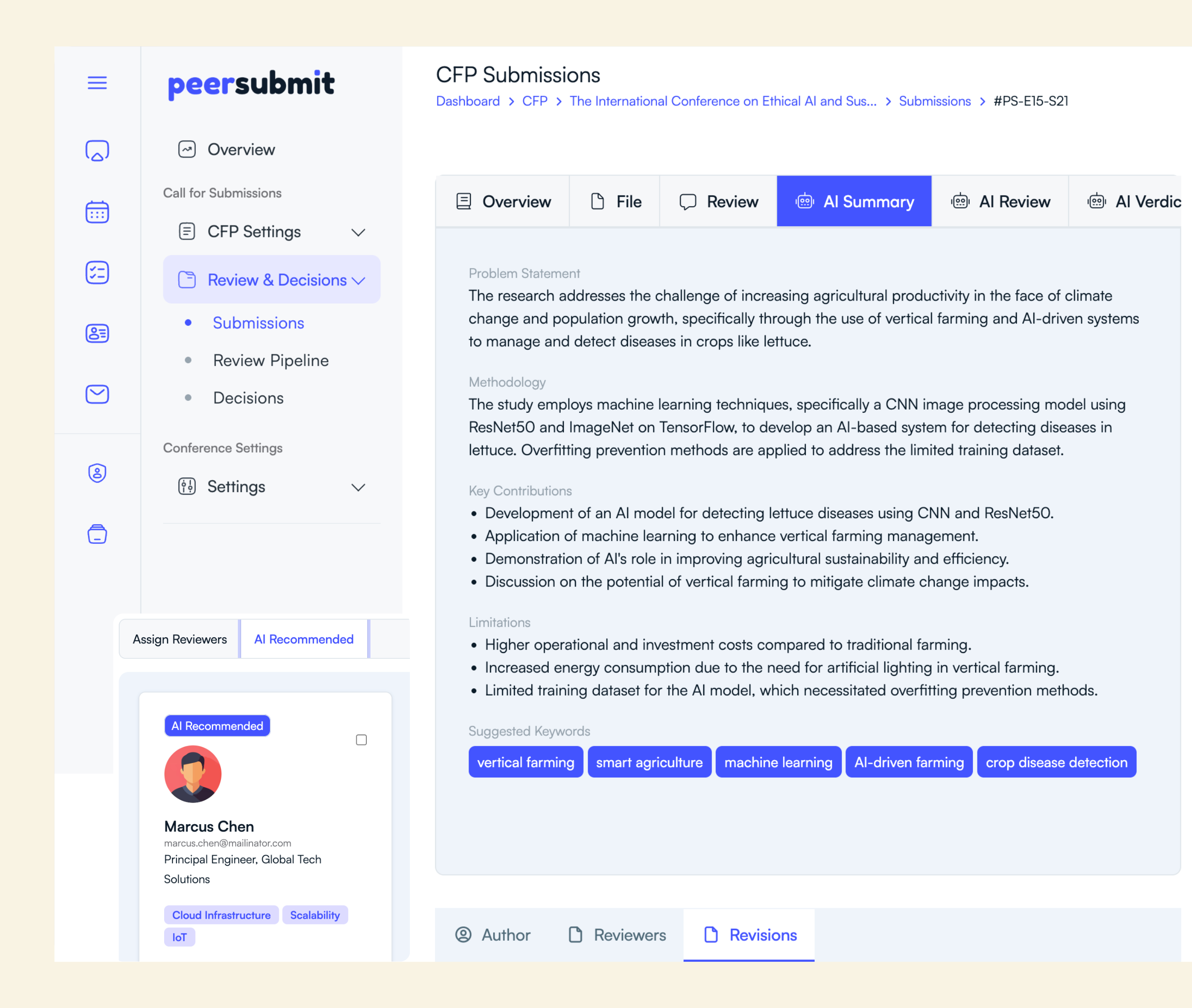 PeerSubmit - Abstract & Peer Review AI