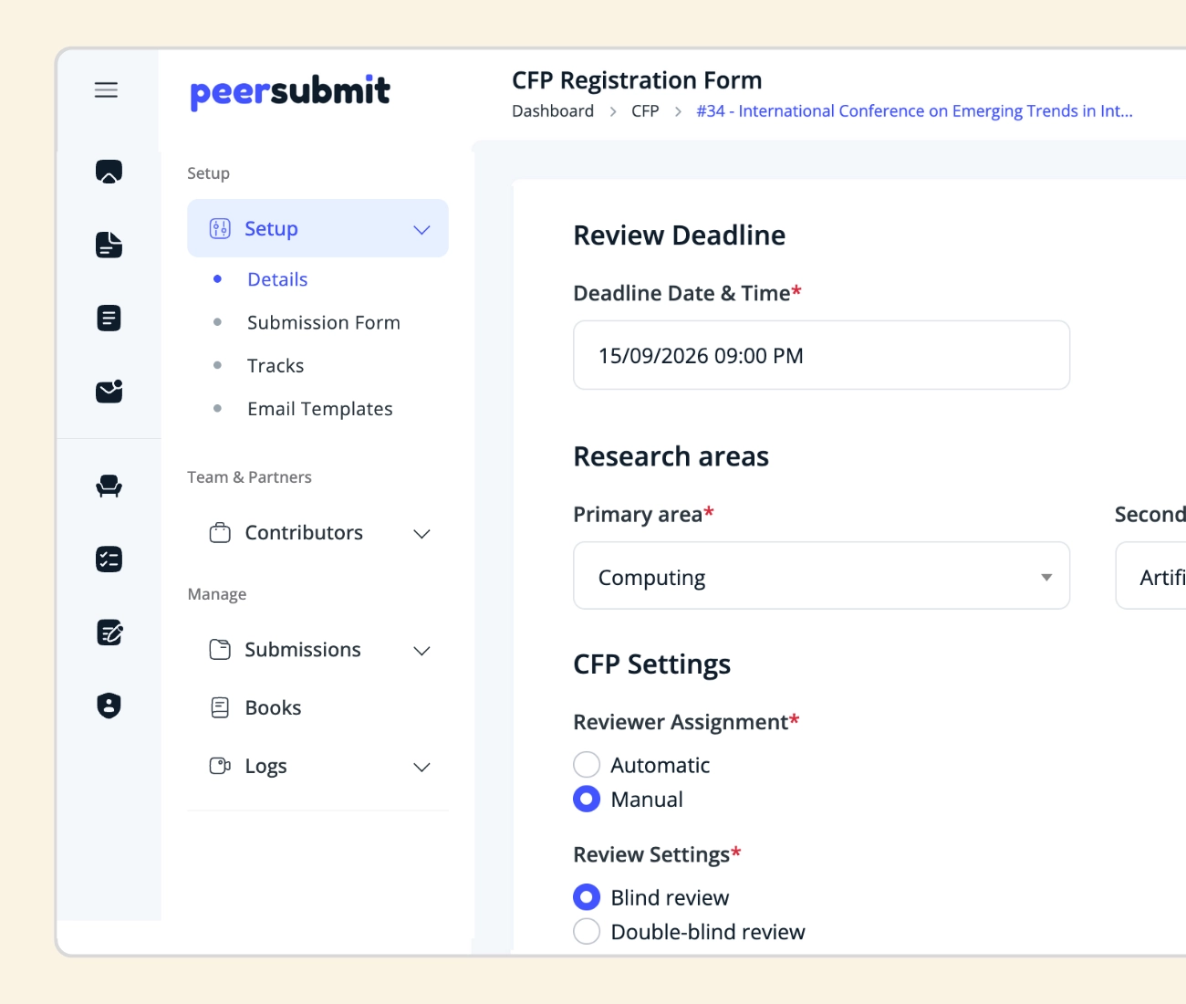 PeerSubmit - Academic Peer Review Software