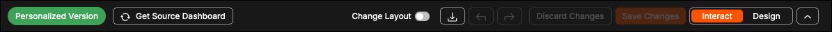 Interact toolbar with Personalized Version