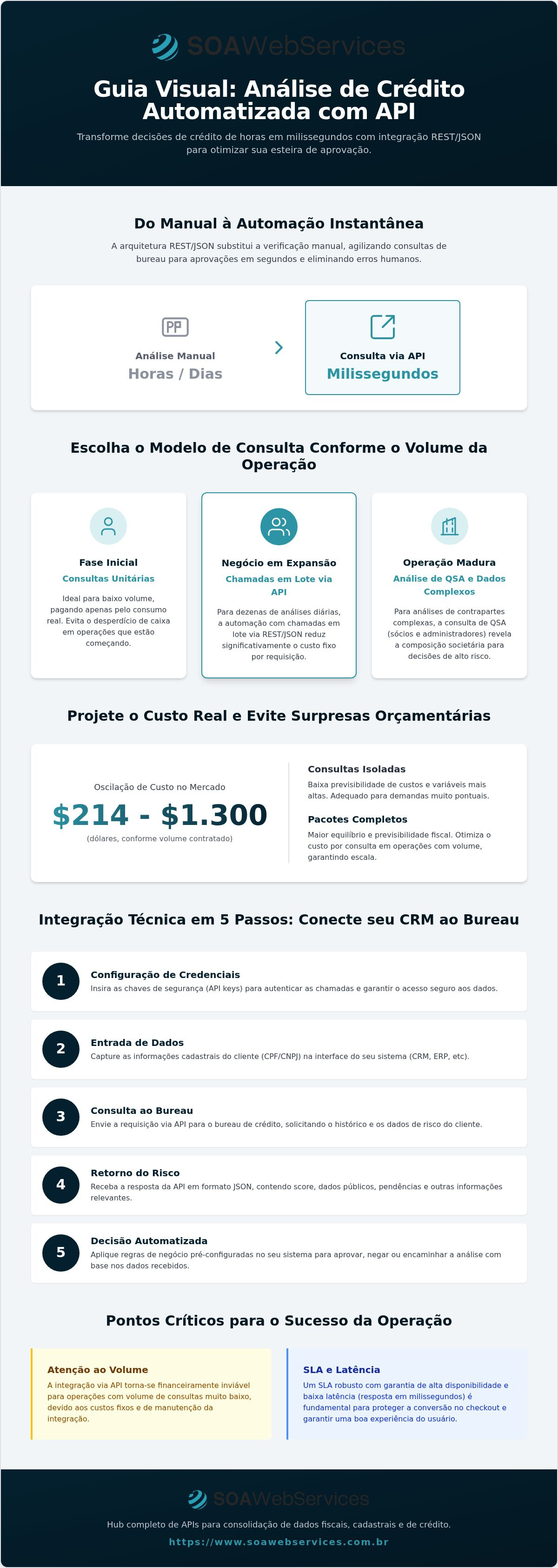 API Serasa para análise de crédito