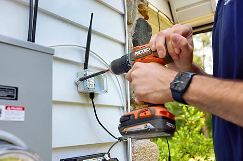 Bright Brothers of the Valley professional installing permanent outdoor lights