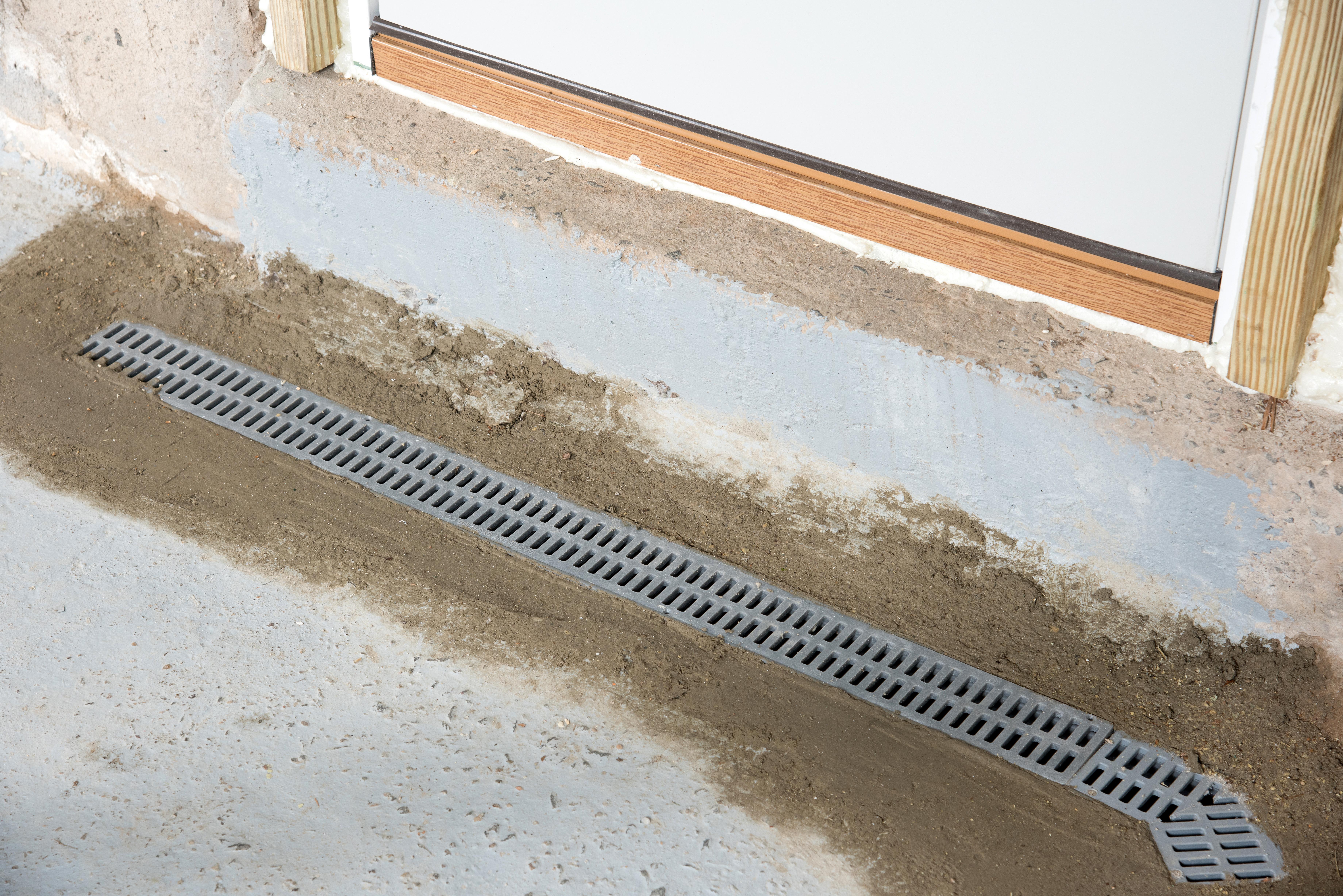 Perimeter drainge system in Bedford, NH & MA