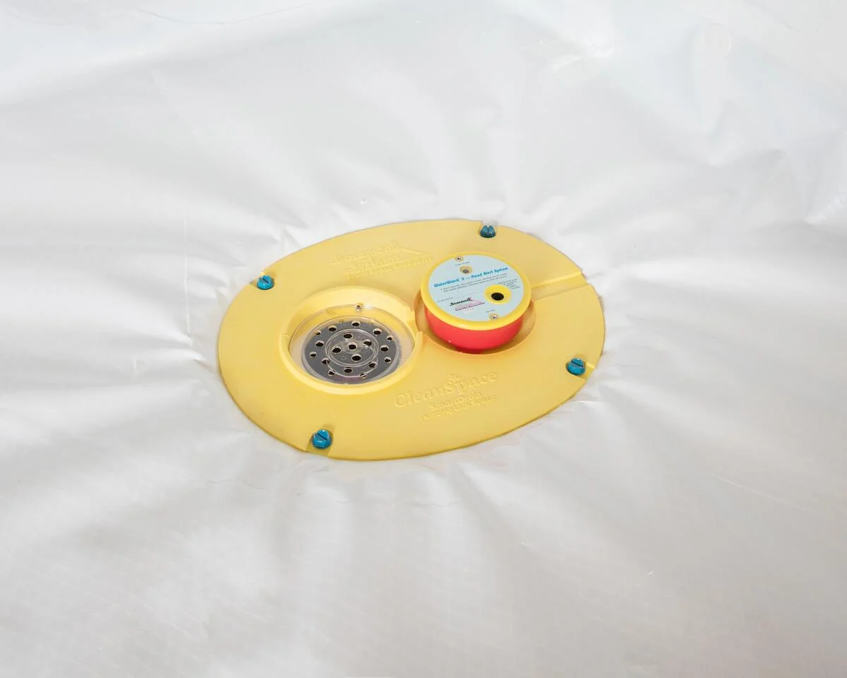 pompe de puisard pour l'imperm&eacute;abilisation d'un vide sanitaire