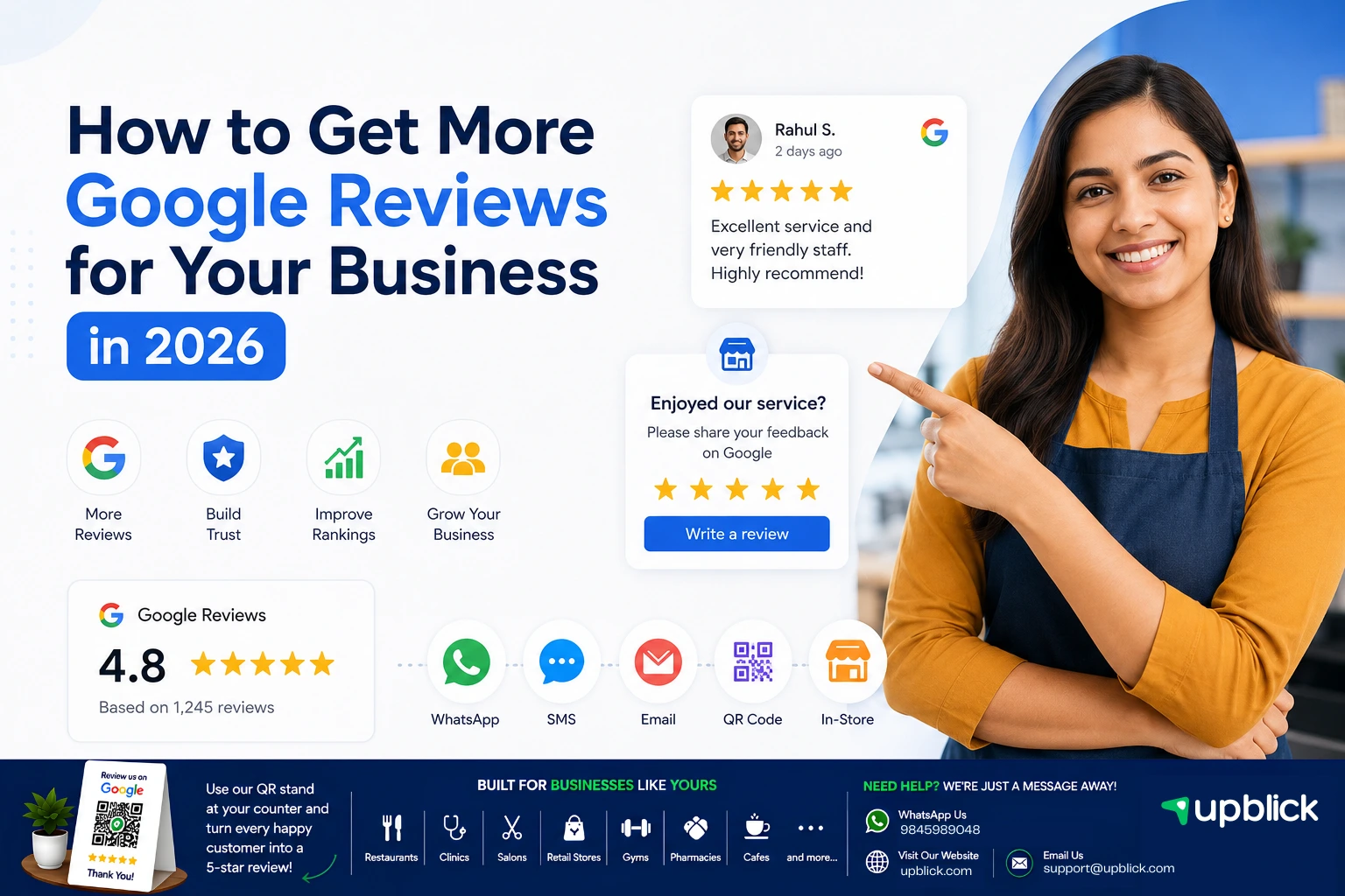 2026 मध्ये आपल्या व्यवसायासाठी अधिक Google Reviews कसे मिळवावेत