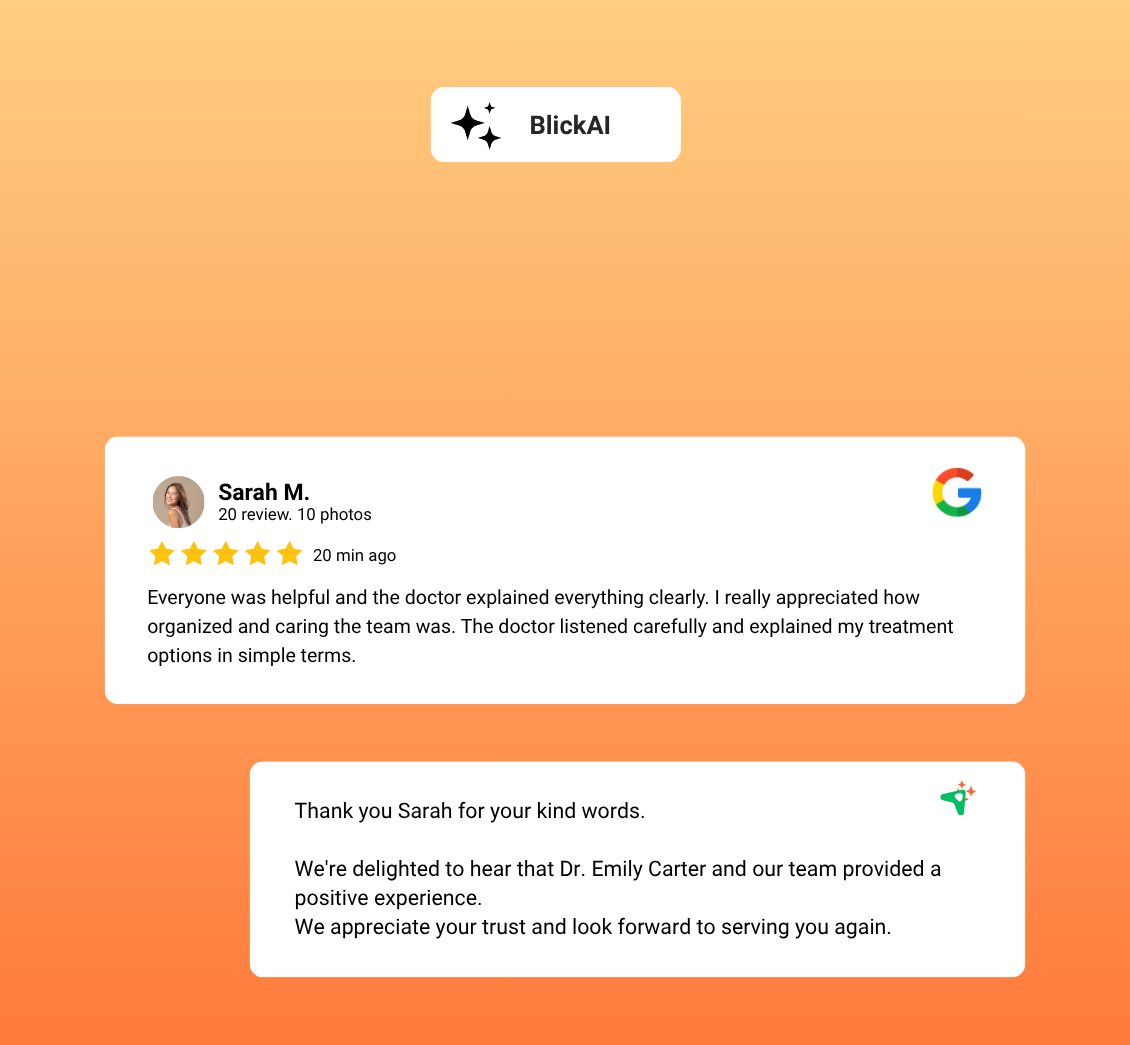 UpBlick - Customer Trust