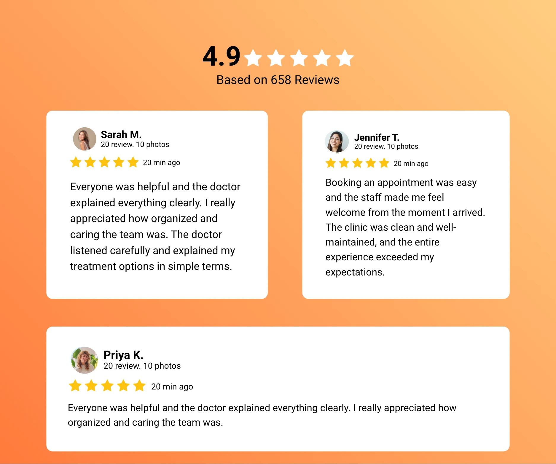 Choose How Reviews Appear