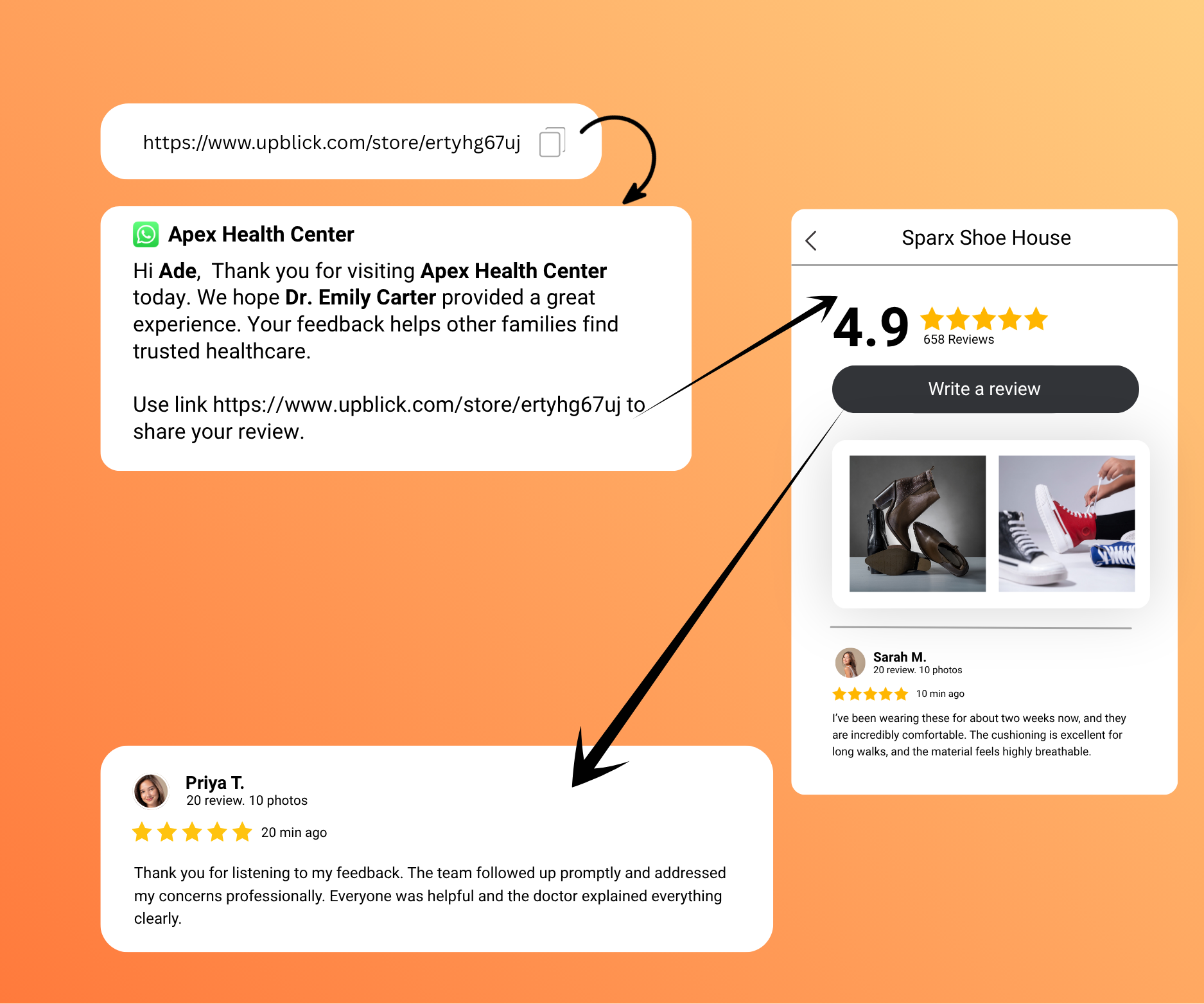 Share Your Review Page Anywhere
