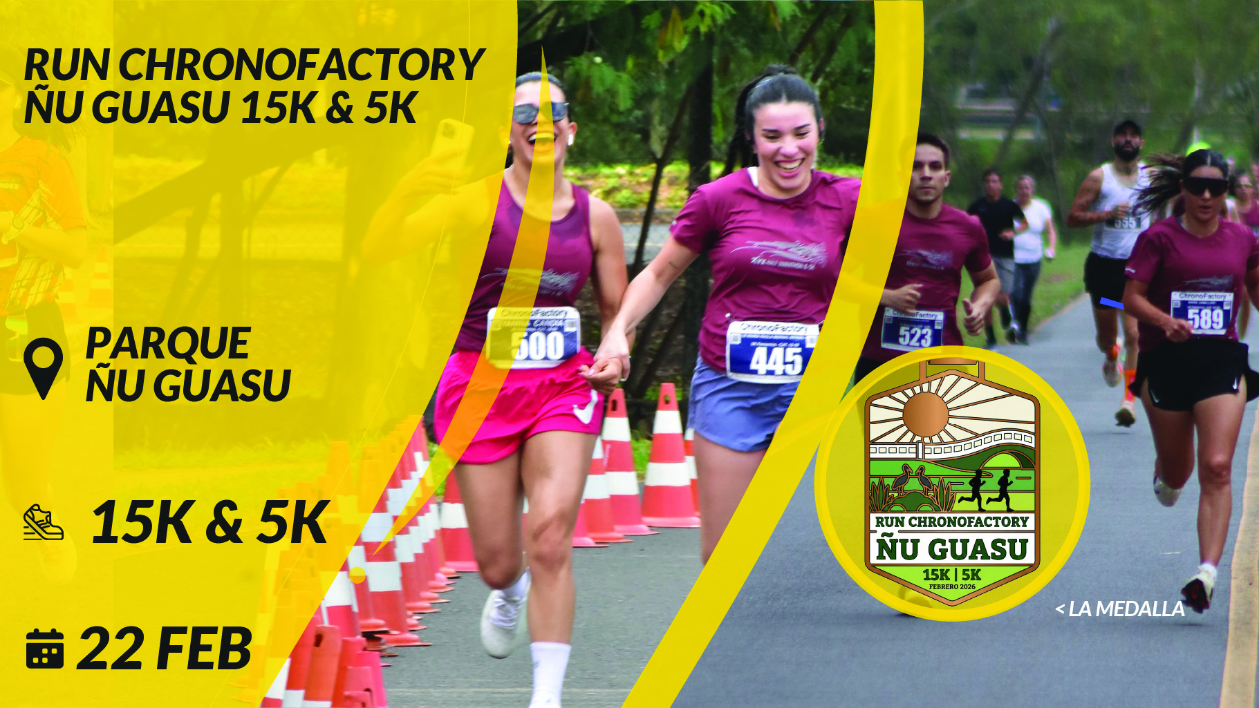 RUN ChronoFactory Ñu Guasu 15K & 5K Febrero 2026