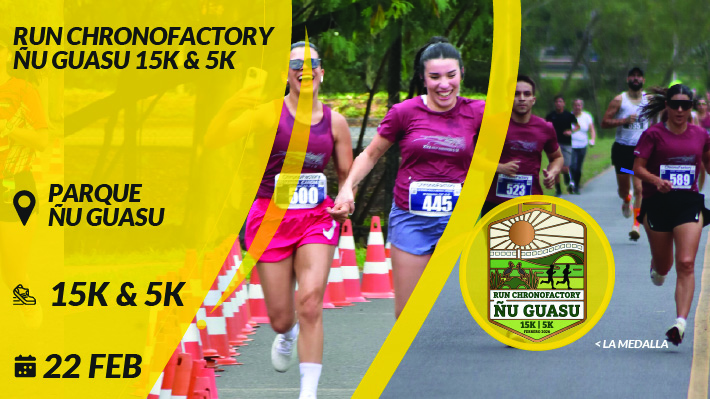 RUN ChronoFactory Ñu Guasu 15K & 5K Febrero 2026