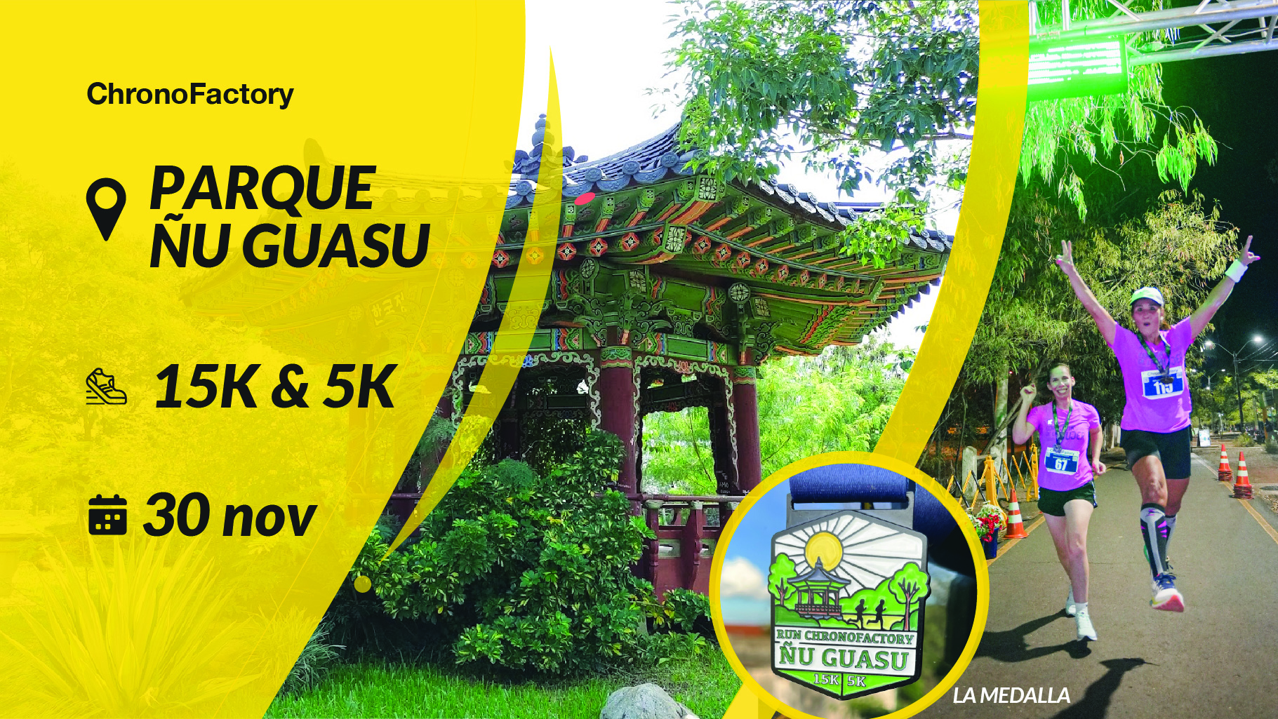 RUN ChronoFactory Ñu Guasu 15K & 5K Nov 2025