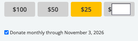 recurring end date checkbox