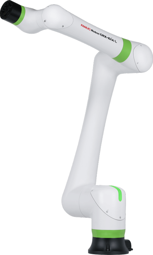 FANUC CRX-10iA/L ロボットモデルと銅製カップ FANUC CRX-10iA/L Collaborative Robot Arm | Vention