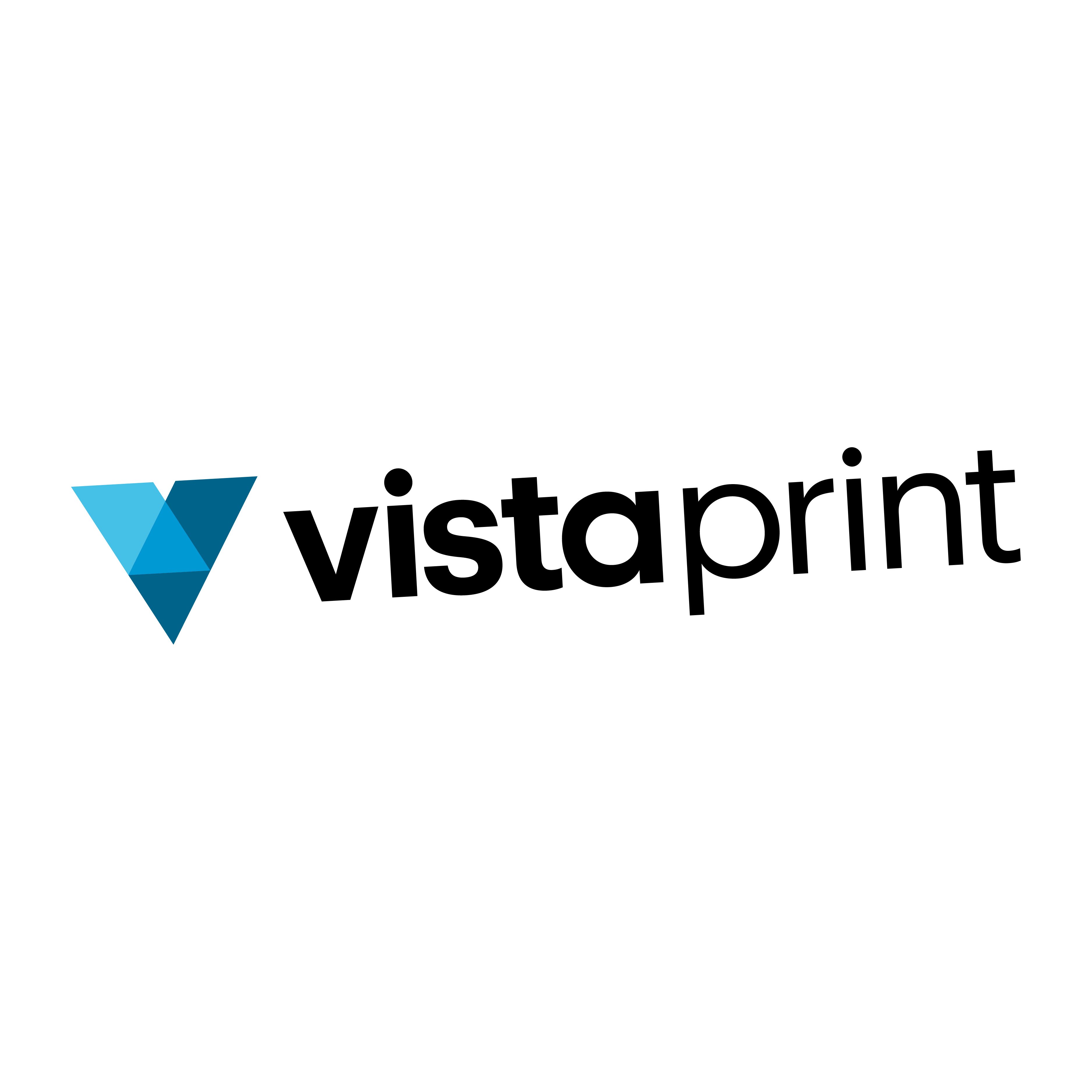 a logo on a black background