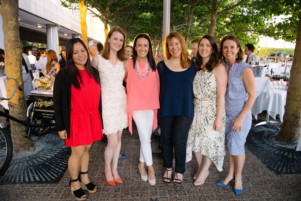 Christina Geist (center in pink) and members of Team Boombox