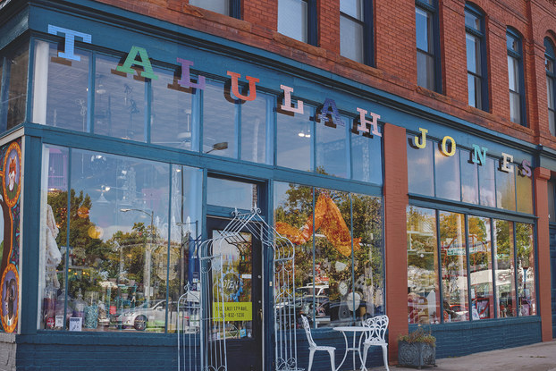 exterior of talulah jones lifestyle boutique based in denver, colorado