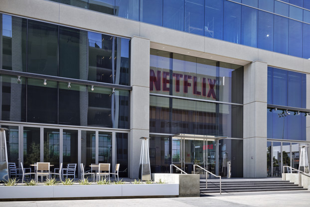 exterior of netflix office building