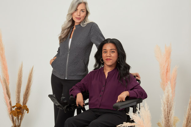 two models for GBG's Yarrow clothing line