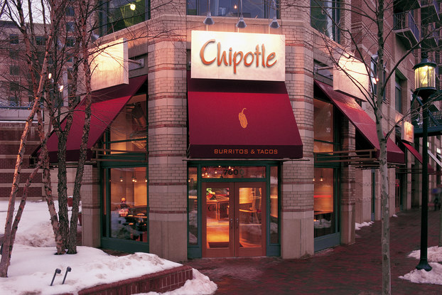 exterior of Chipotle's Bethesda location.