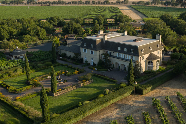 Landscape shot of Kendall-Jackson winery in California.