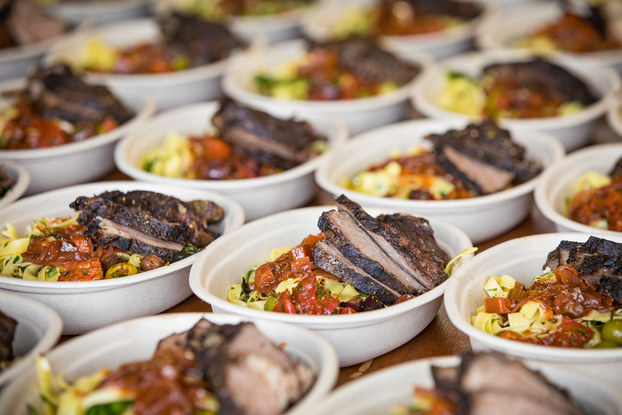 Display of food by ACT Catering & Events.