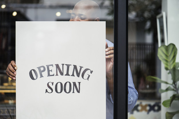 opening soon sign