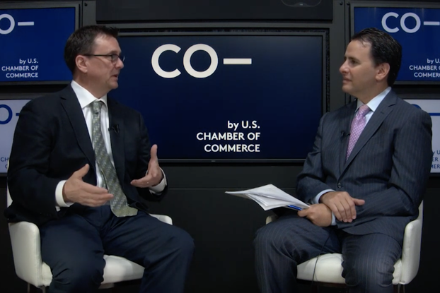 Jeff Sommers being interviewed