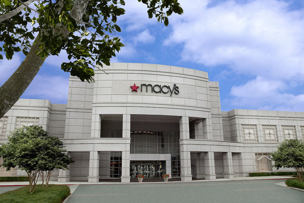 Exterior of Macy's building.