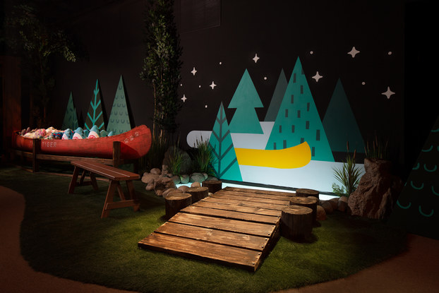setup inside CAMP location in NYC
