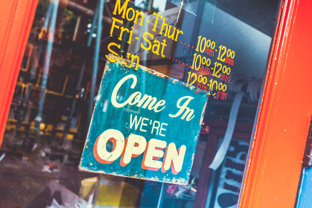 Open sign