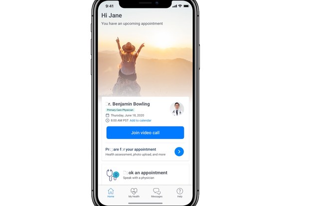 screenshot of plushcare telehealth service