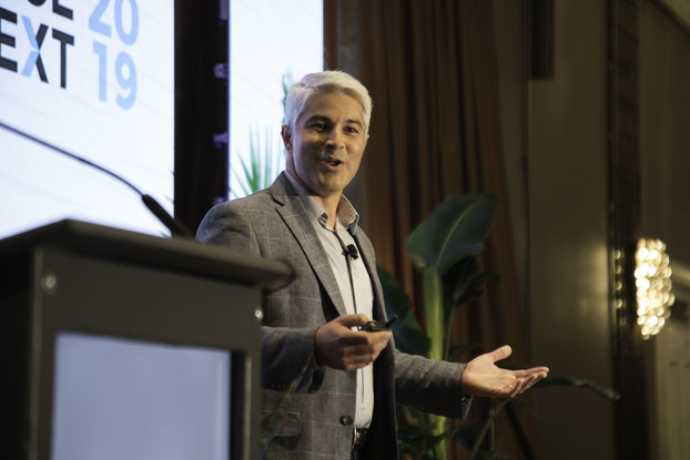 purple ceo joe megibow at commercenext event