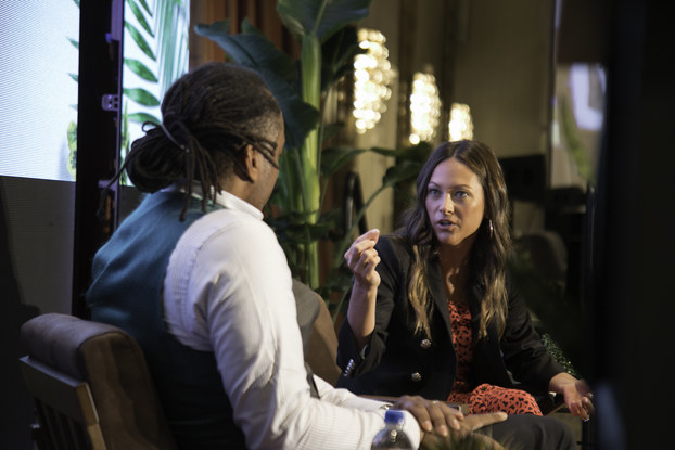maureen sullivan of rent the runway talking to danny wright of adweek