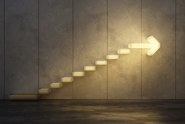 stairs leading to growth