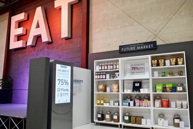 biodiverse food shelf by the future market and alpha food labs