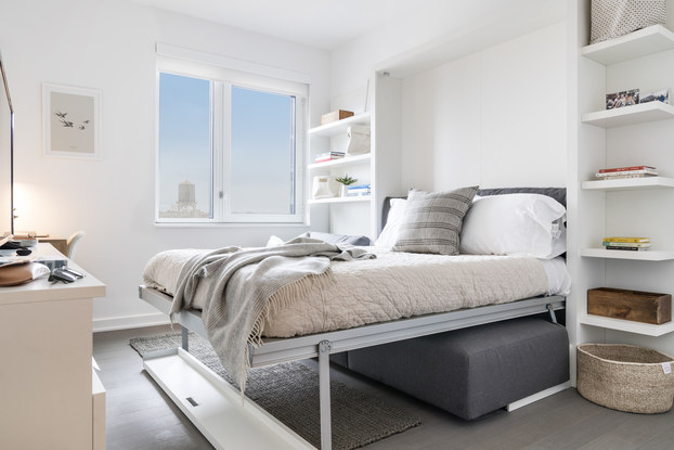 co-living bedroom at ollie