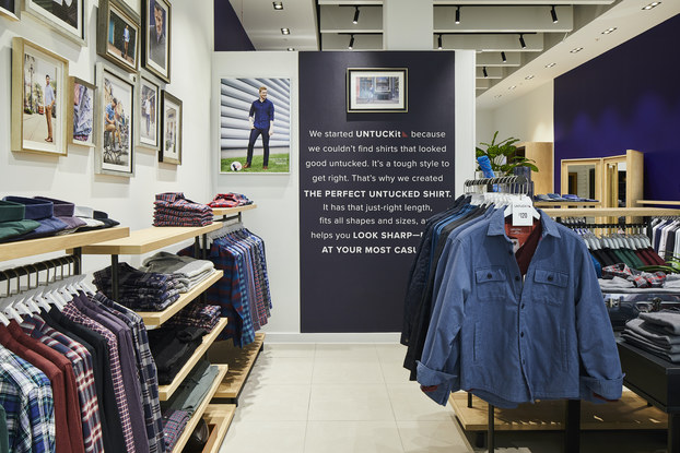 UNTUCKit interior of westfield london location