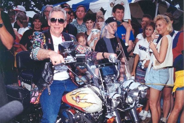 Herb Kelleher on motorcycle
