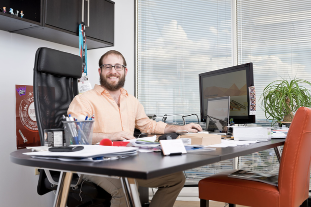 Danny Gavin at desk
