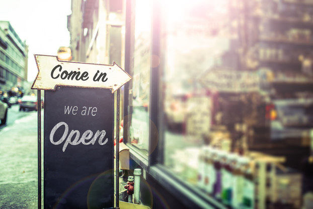 Open sign